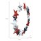 18" Patriotic Metal Star Wreath – Red, White & Blue Wall Decor for 4th of July